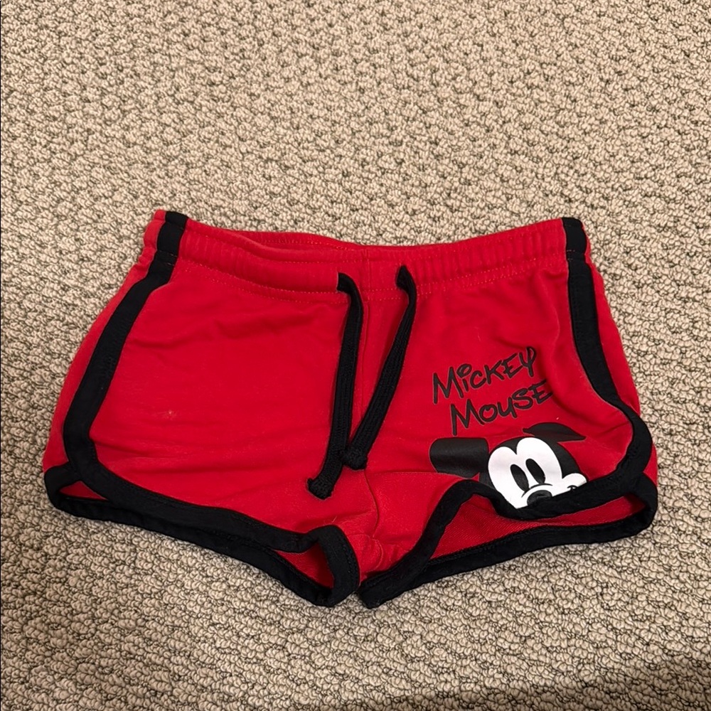 Red Mickey Mouse Shorts